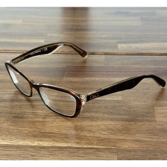 Dolce & Gabbana Eyeglasses Frames DG3168 2738 Tortoise Clear Gold 53-16-135 - Picture 1 of 13